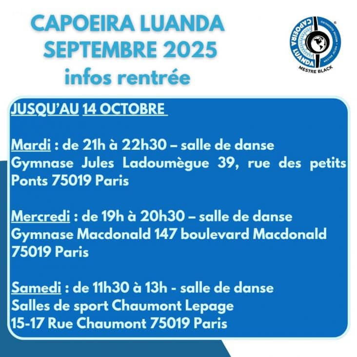 Nouveaux planning Rentrée 2025